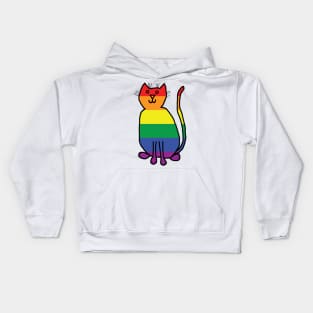 Pride Kitty Cat Kids Hoodie